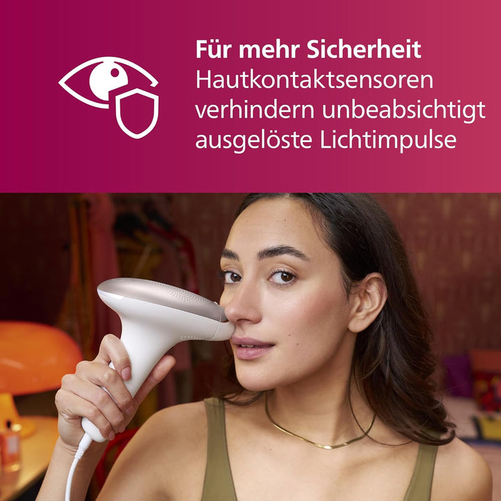 Philips Lumea IPL Advanced, 3 Aufsätze – Haarentfernungsgerät mit Satin Compact Korrekturtrimmer