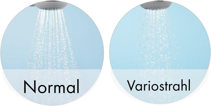 hansgrohe Crometta 85 Duschkopf, inkl. Duschkopfhalter, 2 Strahlarten, Chrom 2 Strahlarten Set mit B