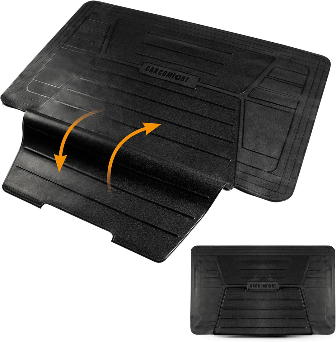 Walser CarComfort Kofferraummatte Bootguard mit Ladekantenschutz, universal zuschneidbare Gummimatte