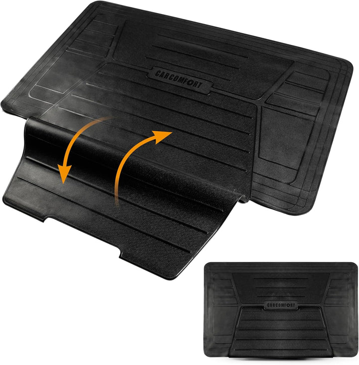 Walser CarComfort Kofferraummatte Bootguard mit Ladekantenschutz, universal zuschneidbare Gummimatte