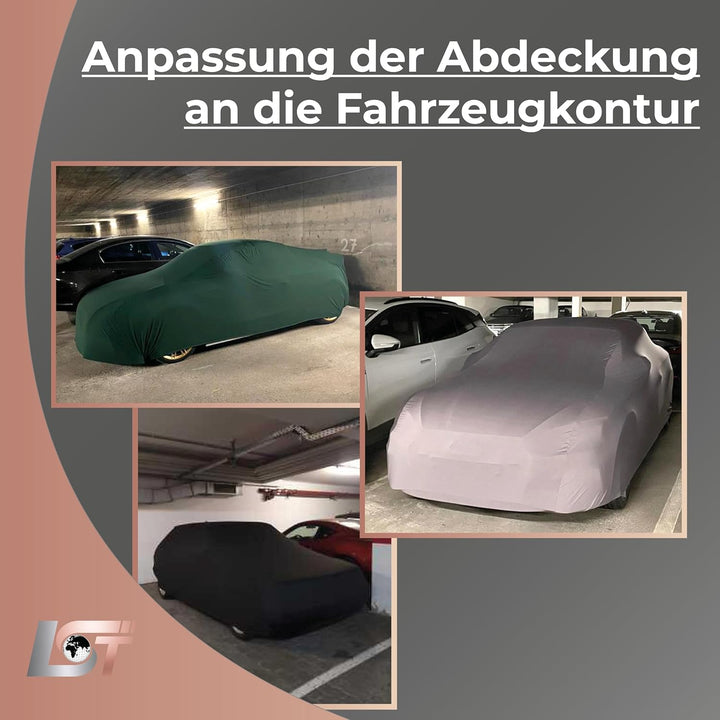 LST Autoabdeckung Indoor – lackschonende und Dehnbare Autogarage. Car Cover Innenbereich für Autohäu
