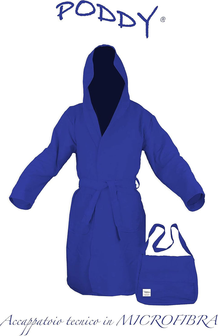 tex family Technischer Bademantel PODDY aus Mikrofaser, Bluette