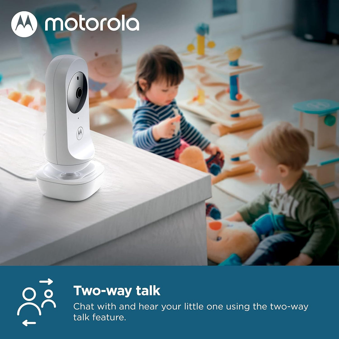 Motorola Baby Ease 34 - Babyphone mit Kamera – 4,3 Zoll Video Baby Monitor HD Display - Nachtsicht,