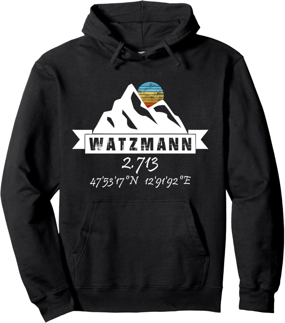 Watzmann Berg - Deutschland Souvenir Geschenk Bayern Pullover Hoodie