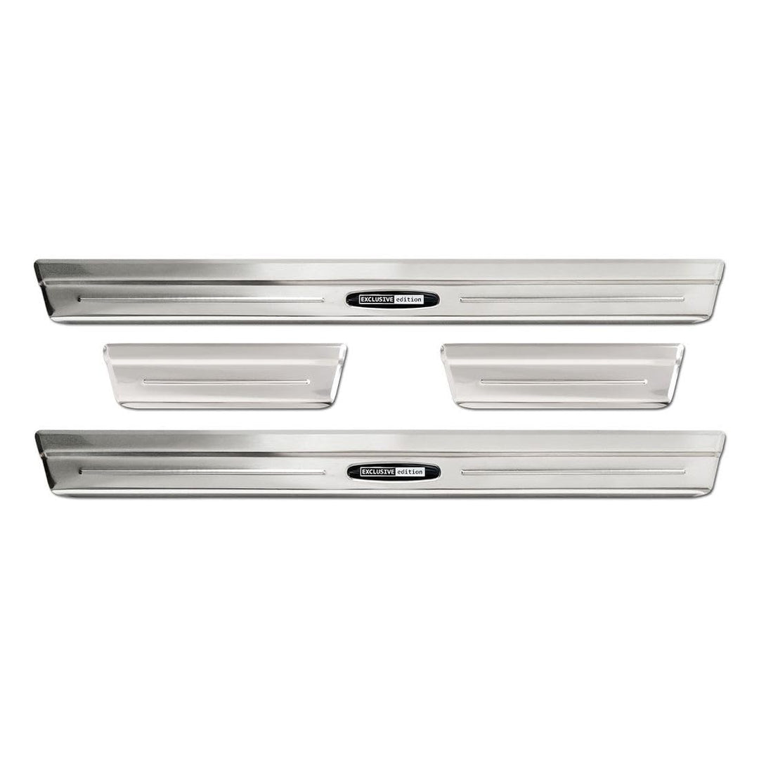 Inox door sill protectors compatible with Volkswagen Taigo 2021- 'Exclusive Edition' - 4-pieces
