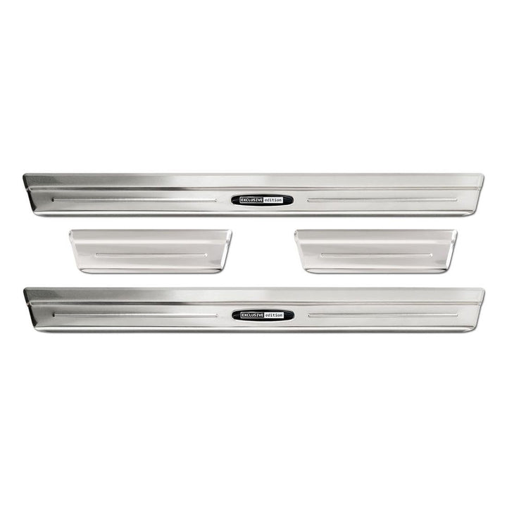 Inox door sill protectors compatible with Volkswagen Taigo 2021- 'Exclusive Edition' - 4-pieces