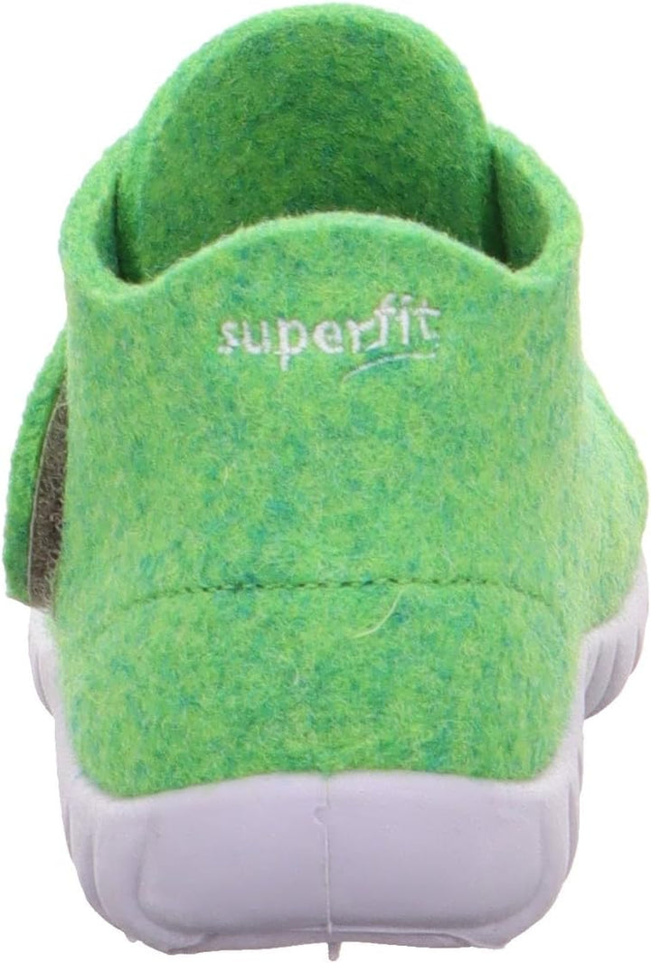 Superfit Jungen Happy Wollfilz Hausschuh 21 EU Grün 7000, 21 EU Grün 7000