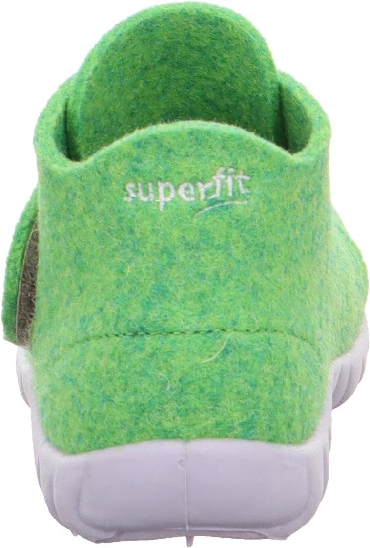 Superfit Jungen Happy WollfilzHausschuh 20 EU Grün 7000, 20 EU Grün 7000