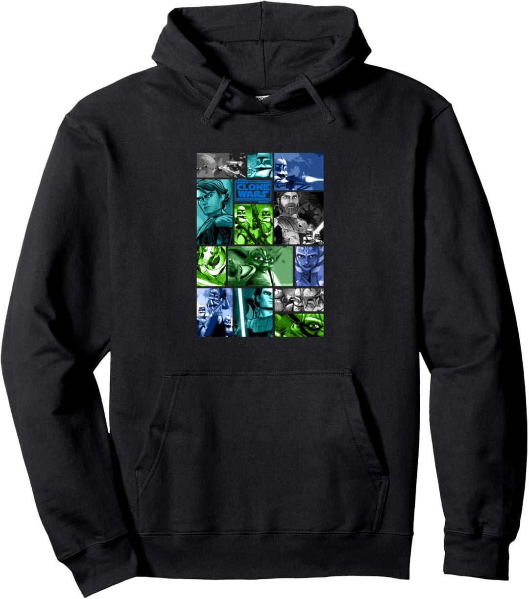 Star Wars: Clone Wars Group Shot Panels Pullover Hoodie