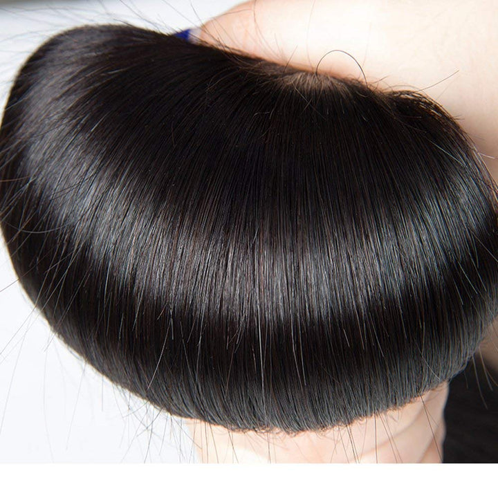 Human Hair Bundles 8 8 8 Zoll Natürliches menschliches Haar webt brasilianische glatte Haarverlänger