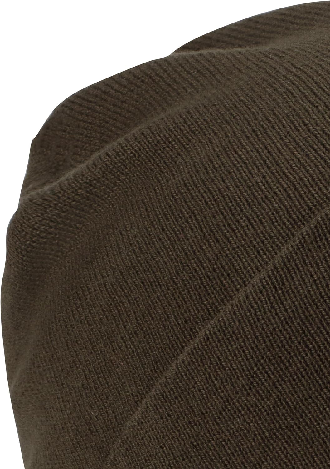 camel active Damen Strickmütze aus reiner Baumwolle Einheitsgrösse Dunkel khaki, Einheitsgrösse Dunk