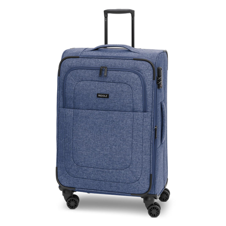 REDOLZ MEDIUM Weichschalen Koffer für Männer & Frauen | Leichter Trolley 67 cm mit 4 Doppelrollen &