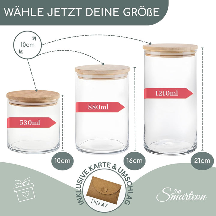 Vorratsgläser mit Deckel personalisiert mit Gravur, kleine Geschenke, Keksdose personalisiert, Danke