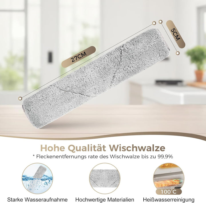 22 Stück Zubehör für Dreame Aqua10 Ultra Track Complete Saugroboter, 2 Hauptbürste, 6 Staubbeutel, 2