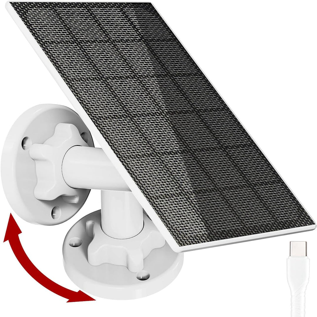 revolt Solar Panel USB C: Solarpanel für Akku-IP-Kameras mit USB-C, 3 W, 5 V, IP65 (Solarpanel 5V, S
