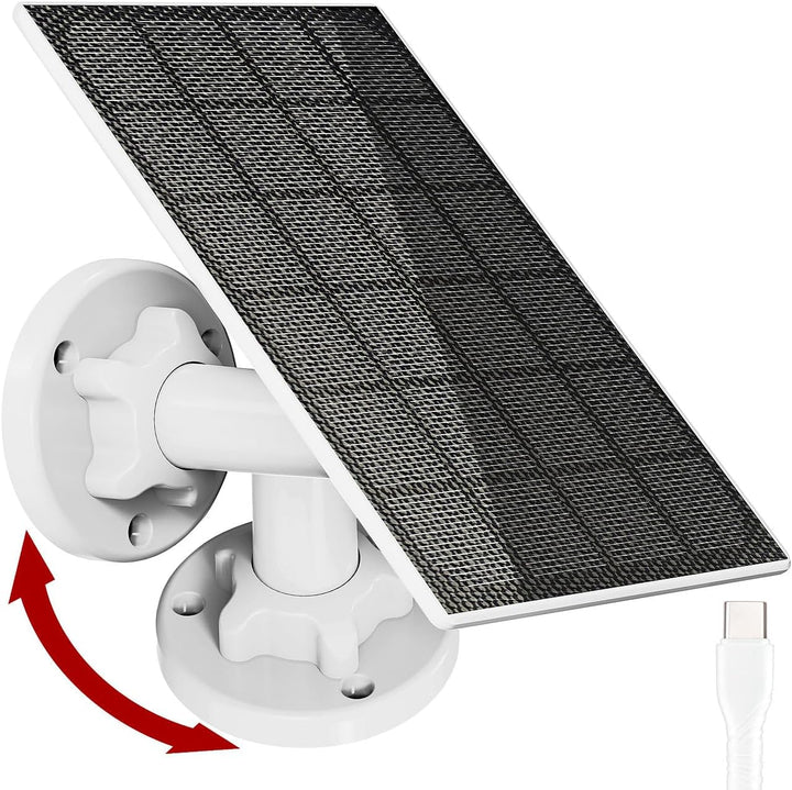 revolt Solar Panel USB C: Solarpanel für Akku-IP-Kameras mit USB-C, 3 W, 5 V, IP65 (Solarpanel 5V, S