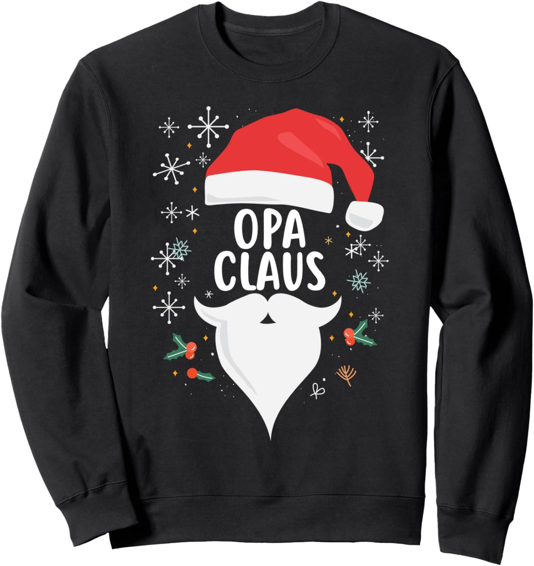 Opa Claus Lustiges Weihnachts-Geschenk Grossvater Familien Sweatshirt