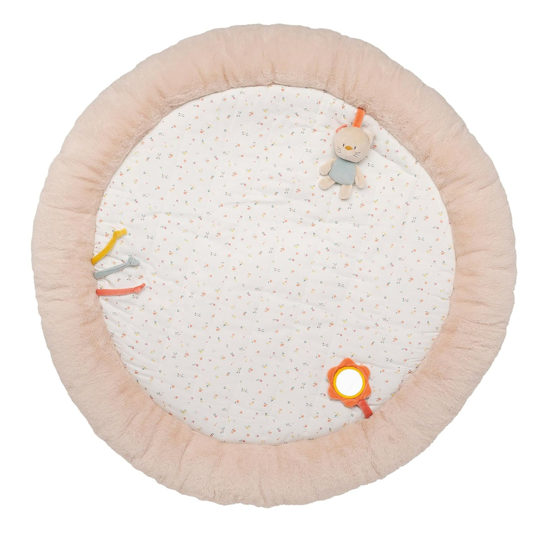 Nattou Krabbeldecke mit Spielbogen und verschiedenen Aktivitäten, Igel Zoë und Katze Lana, Aus Baumw