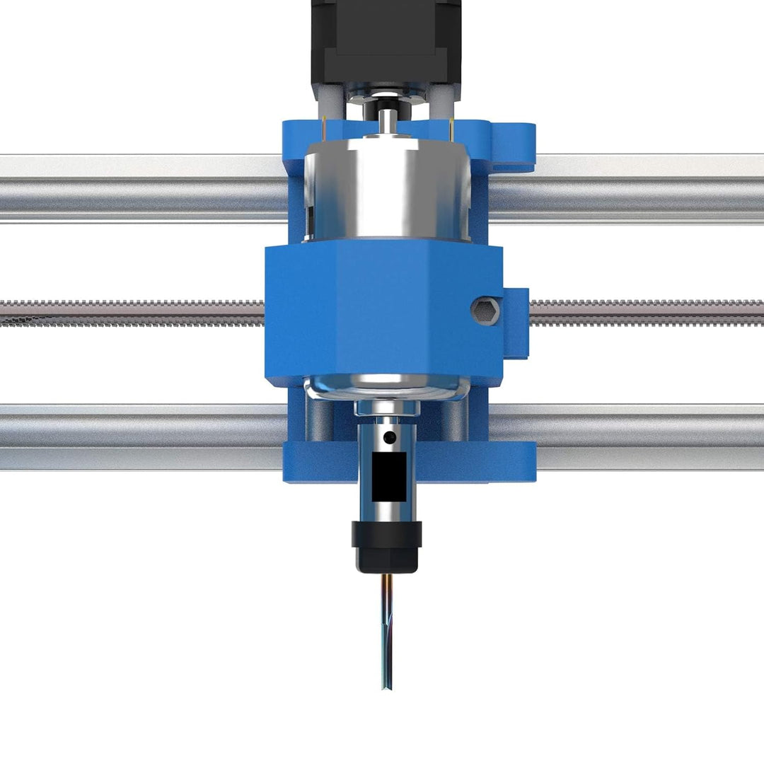 Genmitsu CNC-Fräser, 1/8 Zoll Schaft, gerader Fräser, Nano Blaubeschichtung, 2 schneidiger Schaftfrä