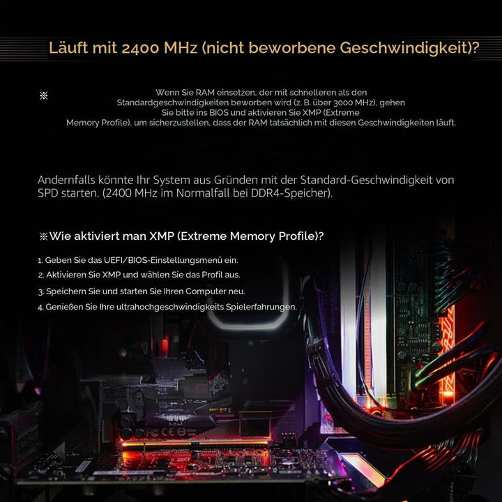 【DDR4 RAM】 GIGASTONE Game PRO 16GB Kit(2x8GB) DDR4 3200MHz PC4-25600 CL16-18-18-40 Intel XMP 2.0 AMD