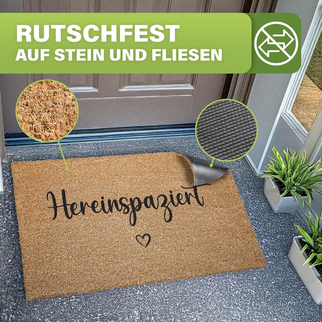 Bodenständig® Fussmatte Kokos [Wetterfest] - extrem robust - Fussabtreter aussen - die Kokosmatte Fu