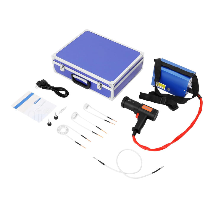 1500W Magnetischer Induktionsheizgerät KFZ, 1000℃ Flameless Induction Heater mit 4 Spulen, Tragbarer