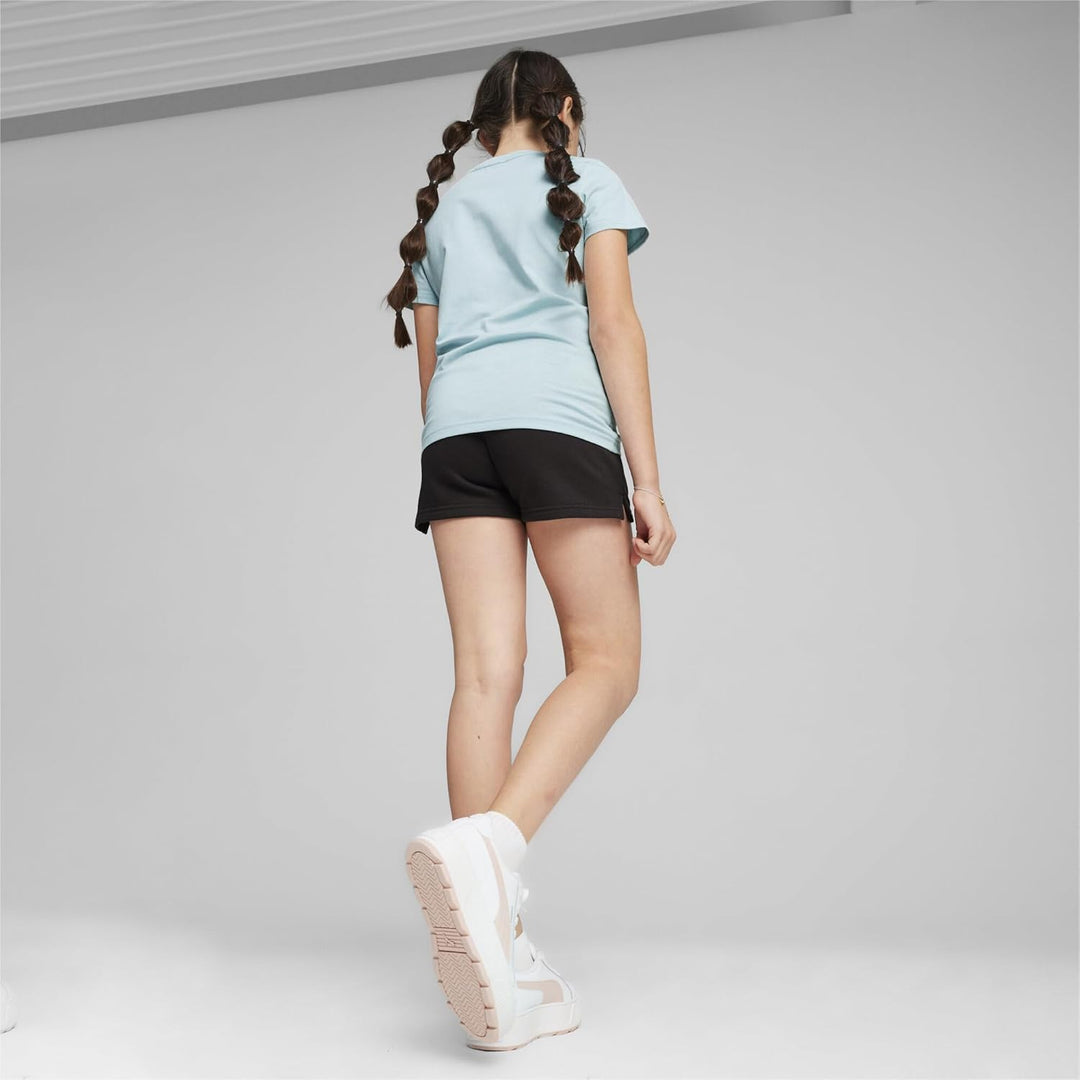PUMA Mädchen Logo Tee & Shorts Set G Trainingsanzug 140 Turquoise Surf, 140 Turquoise Surf