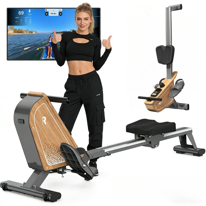 Rudergerät für Zuhause OR3,Magnetisches Rudergeräte mit Bluetooth Monitor,16 Resistance Levels,Kompa