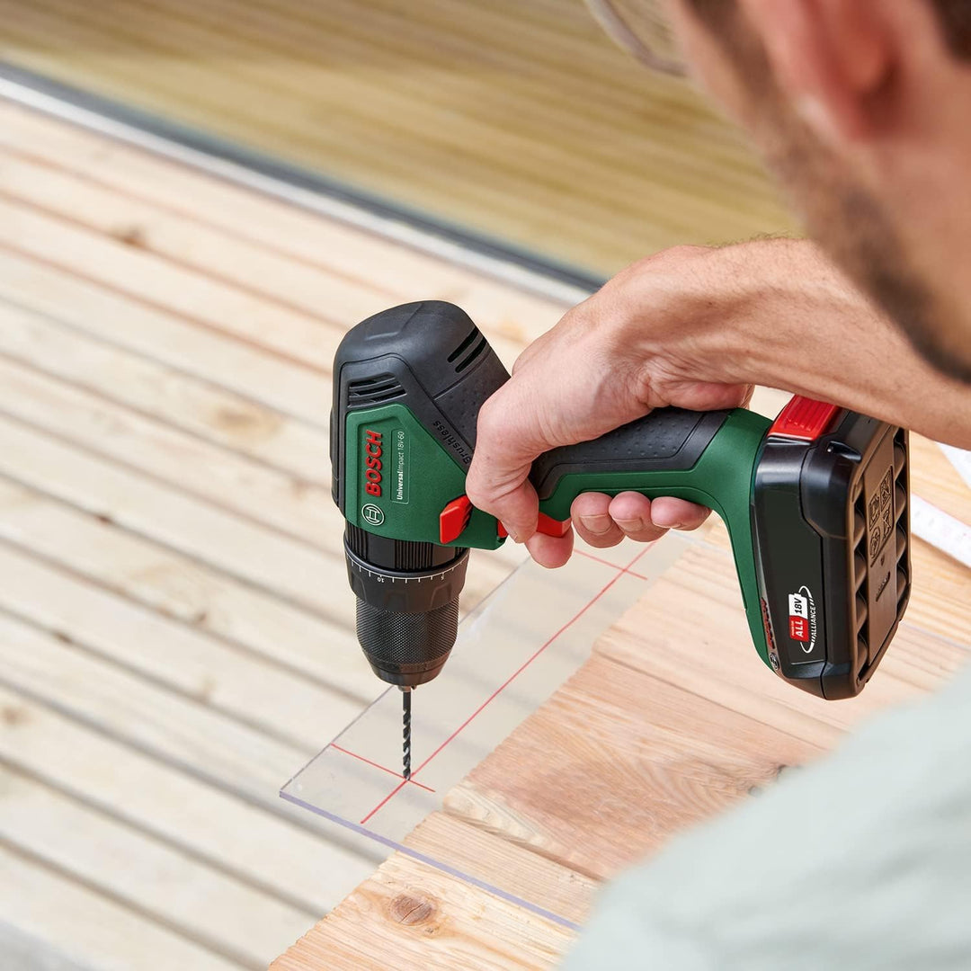 Bosch Home and Garden Bosch Akku Schlagbohrschrauber UniversalImpact 18V-60 (ohne Akku, 18 Volt Syst