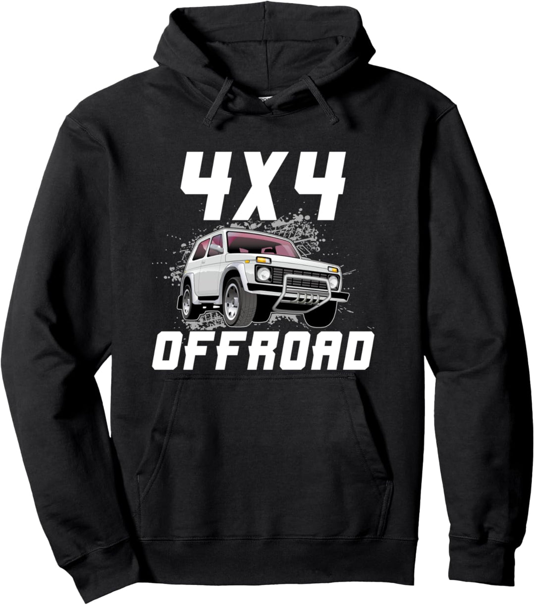Lada Niva 4x4 Offroad russischer Geländewagen Pullover Hoodie