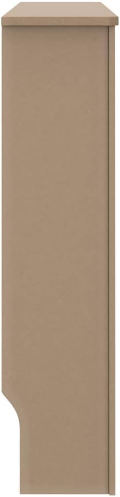 Wohnzimmer Heizkörper Verkleidung Abdeckung 112x19x81.5 cm MDF Dekorative Lamellen-Design Heizkörper