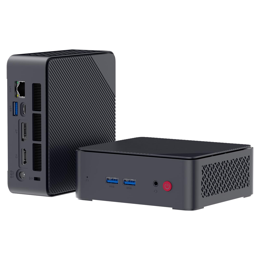 AWOW Mini PC AMD Ryzen Embedded R2514 (4 Kerne, bis 3,7 GHz), 8GB DDR4, 512GB PCIe 3.0 SSD, Radeon G