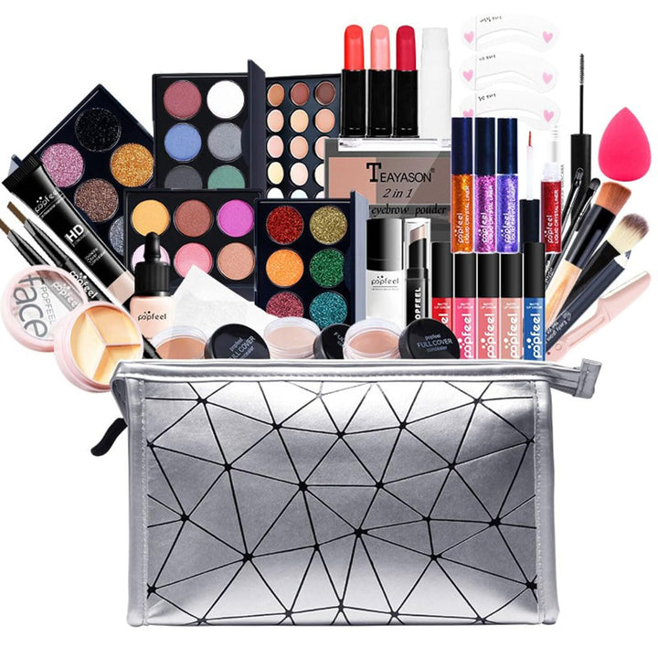 BrilliantDay 37 Stück Mehrzweck Make-up-Set All-in-One Make-up-Geschenkset Kosmetik-Palette Starter