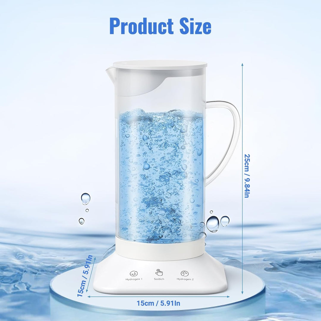 1.2L Wasserstoff Wasserflasche, Wasserstoff-Ionisator mit 1200ppb & 2800ppb, Wasserstoff Generator i