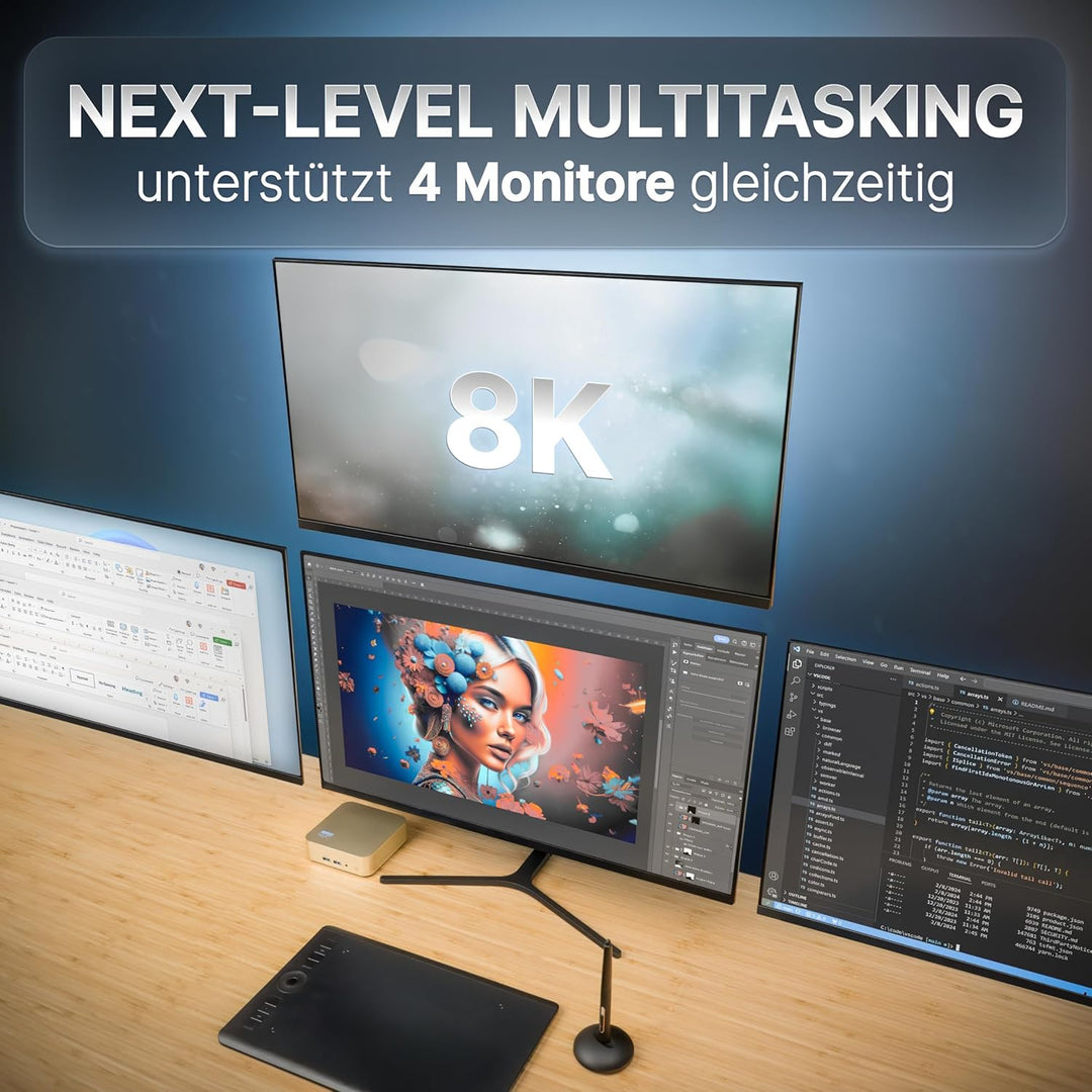 Lux Intel® Core-i5 12. Gen. • NUC12 Lux PC • 8 Kerne, bis zu 4,4GHz • Thunderbolt 4 • 16GB RAM, 512G