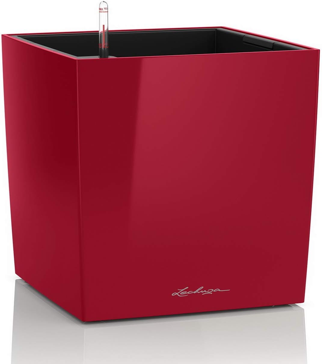 LECHUZA CUBE Premium 50 scarlet rot hochglanz 16567 49x49x49.5 cm Scarlet Rot Hochglanz, 49x49x49.5