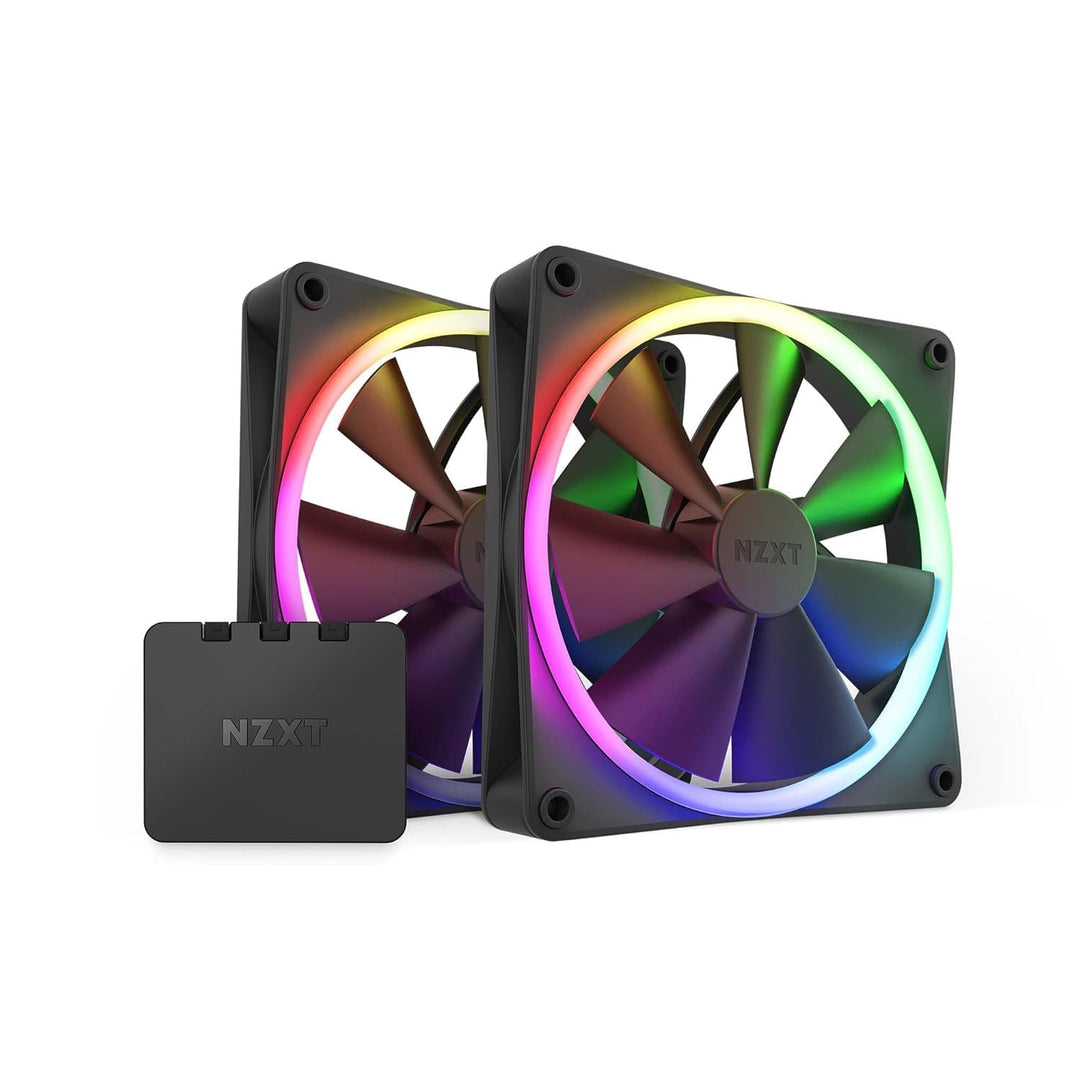 Nzxt F140 RGB Fans - RF-R14DF-B1 - Erweiterte Anpassung der RGB-Beleuchtung – Flüsterleise Kühlung –