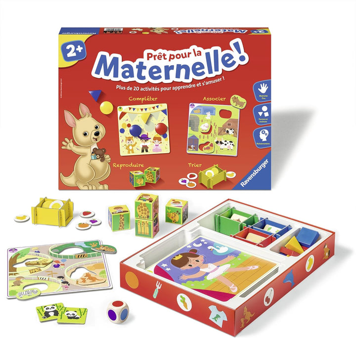 Ravensburger - Lernspiel – bereit für den Kindergarten. – Komplettes Lernset – 20 Aktivitäten – Vorb