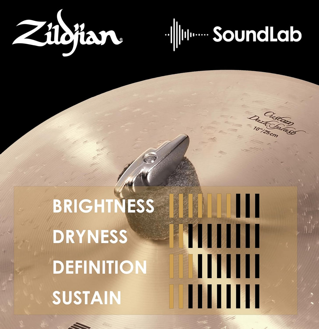 Zildjian K Custom Series - 10" Dark Splash Cymbal 10 Zoll, 10 Zoll