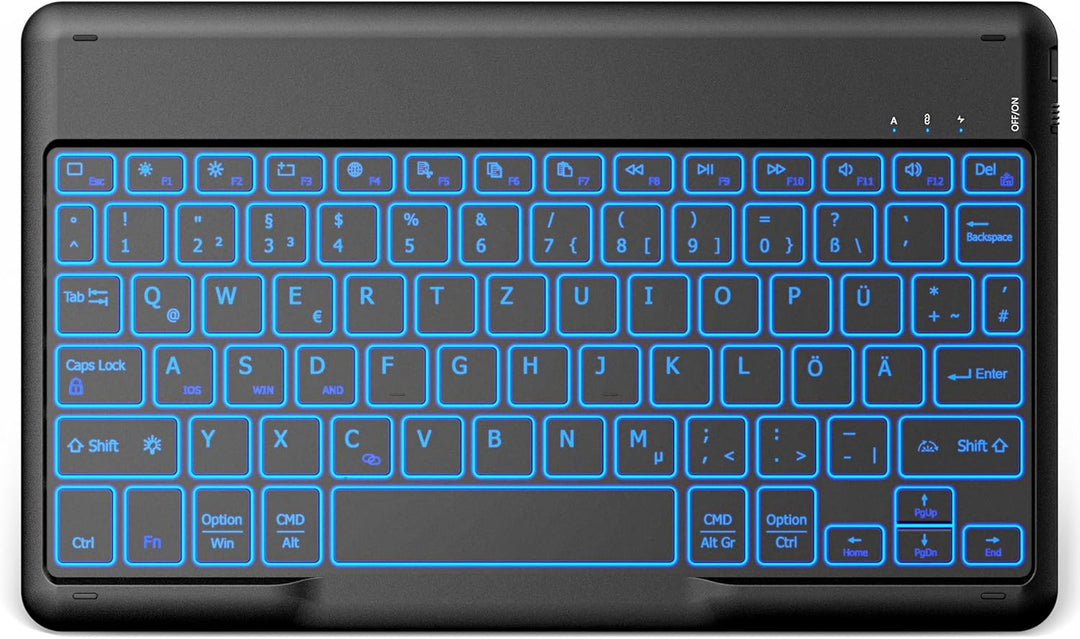 EasyAcc Bluetooth-Tastatur, Kabellose Bluetooth-Tastatur kompatibel mit Windows/Android/iOS, Tastatu