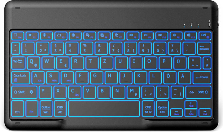 EasyAcc Bluetooth-Tastatur, Kabellose Bluetooth-Tastatur kompatibel mit Windows/Android/iOS, Tastatu