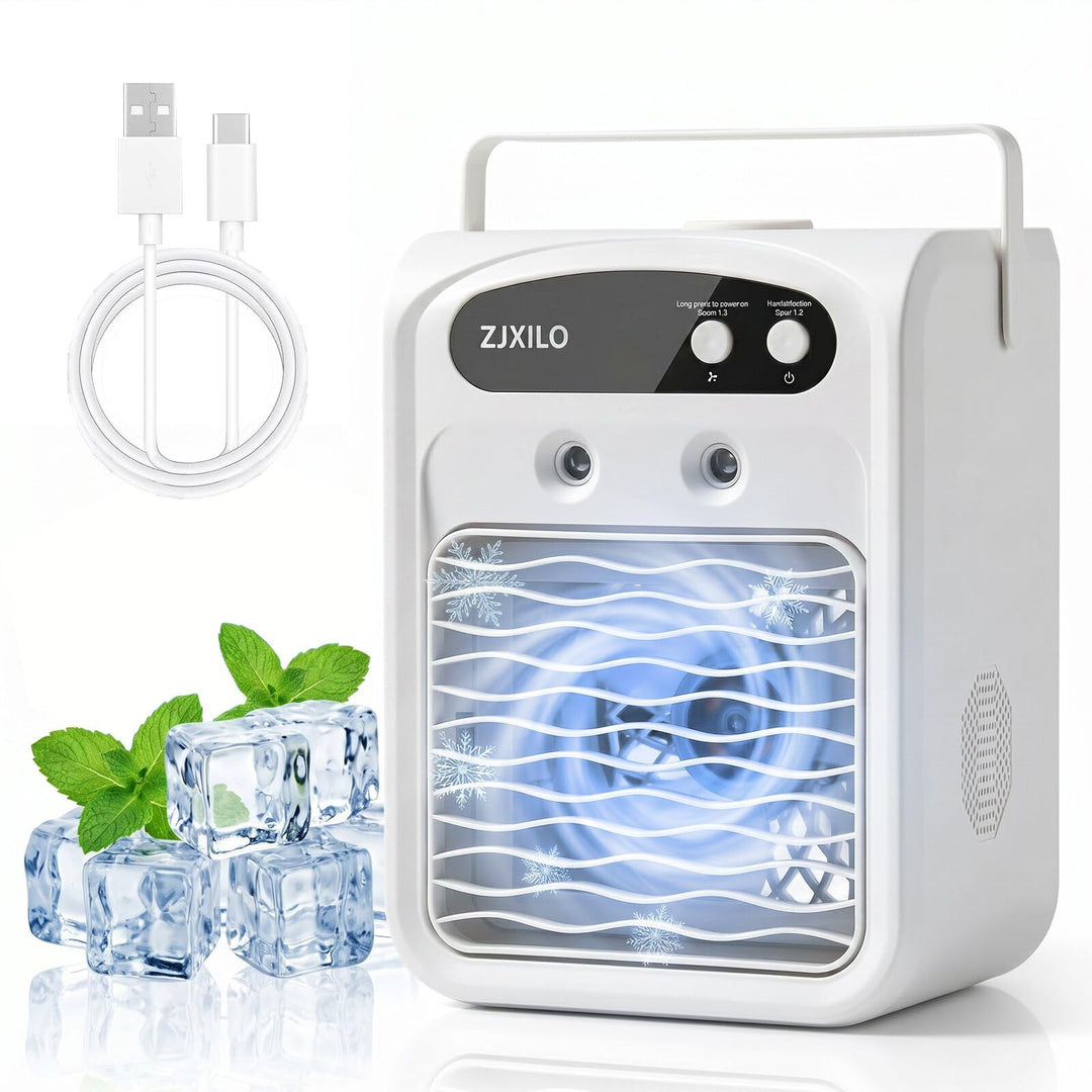 Mobile Klimaanlage Luftkühler, Mini Klimaanlage, Mobile Klimagerät, Klimaanlage Mobil, 1000ml Wasser