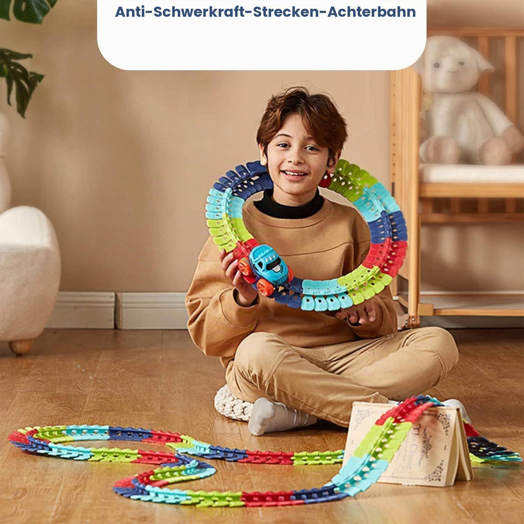 Autorennbahn Autorennbahn Rennbahn Auto Spielset Inklusive 184 Stück Tracks Rennbahn Racetrack Spiel