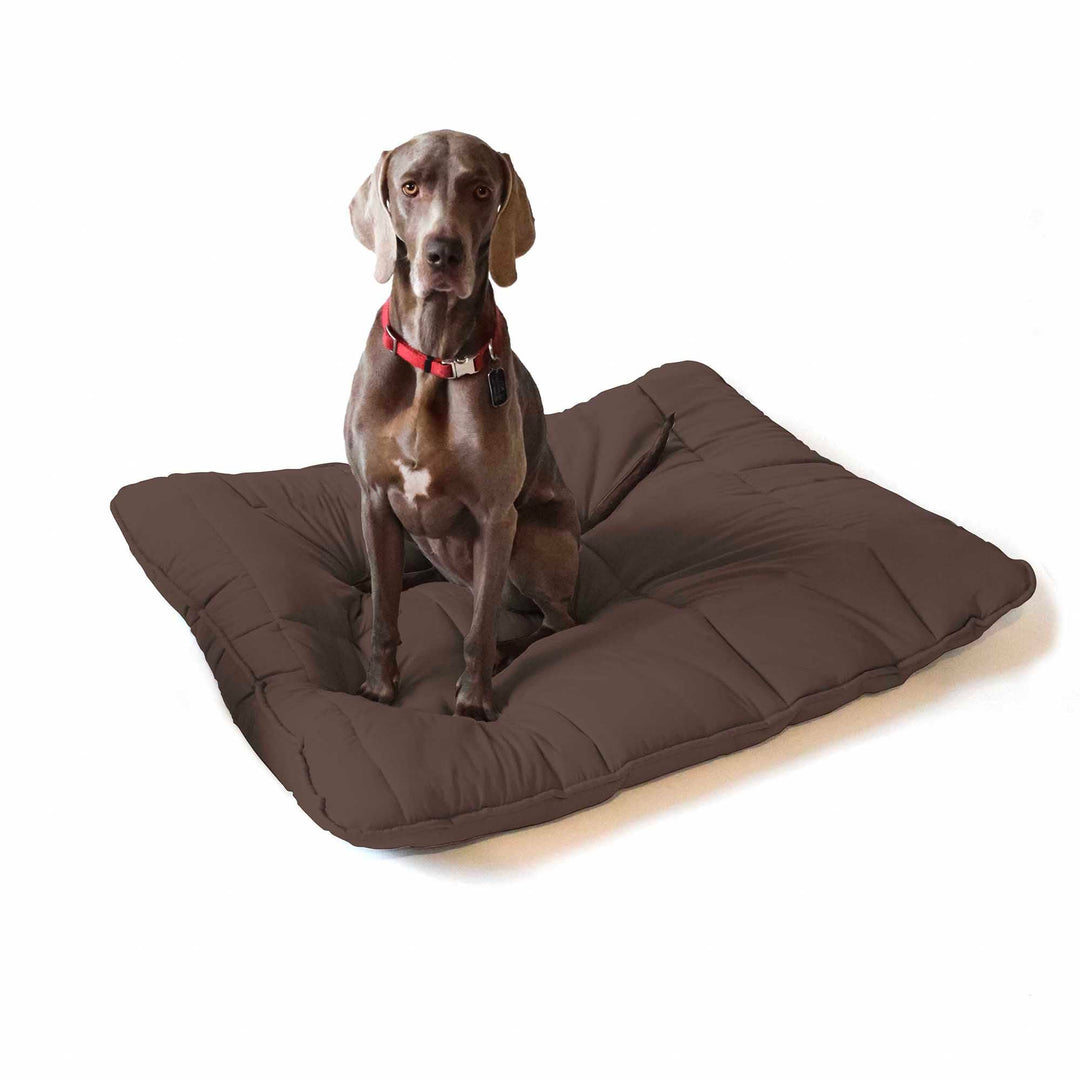 Italian Bed Linen Elegant Hundekissen Maxy, Leinen, Braun, 130x100cm Braun 130x100cm, Braun 130x100c