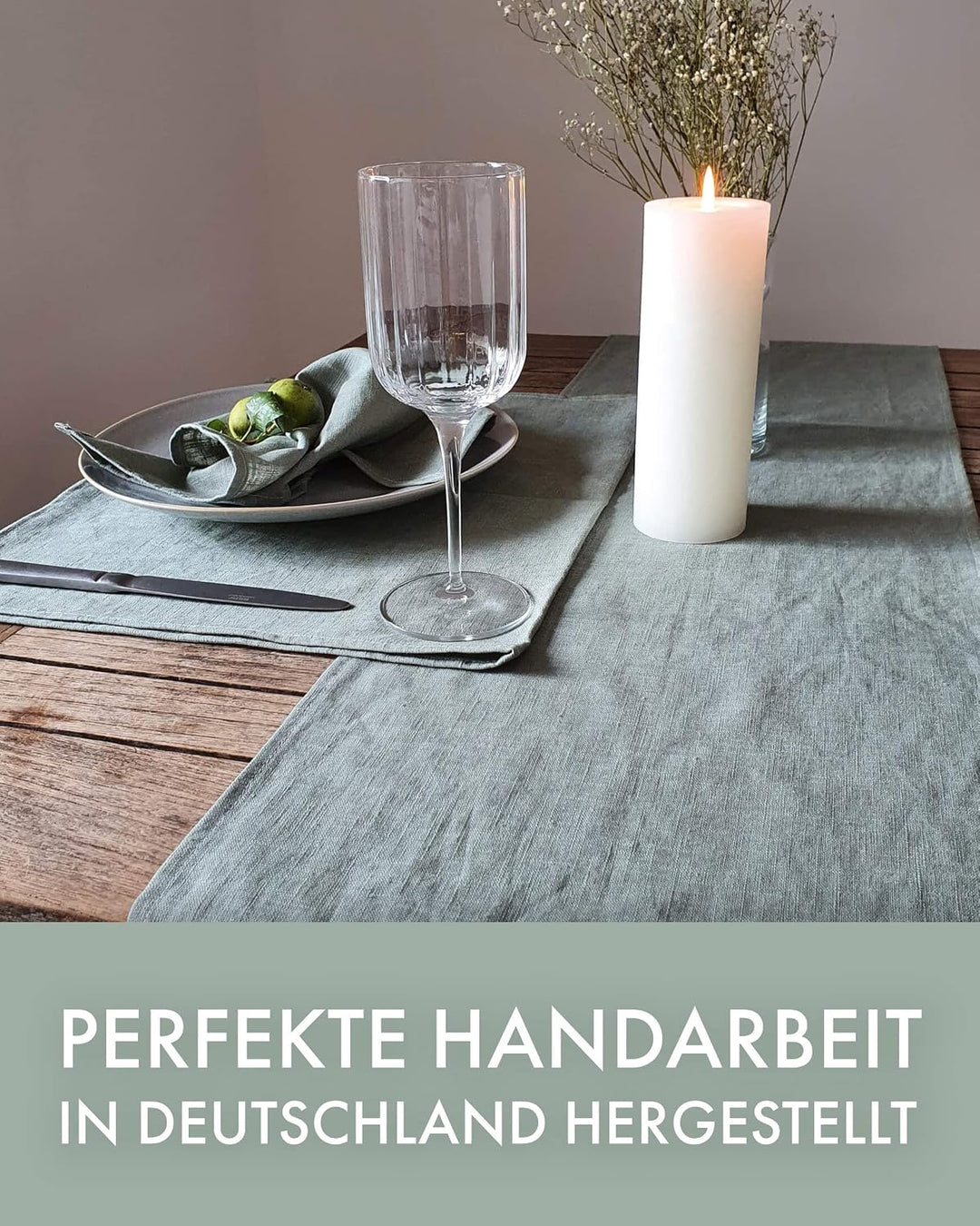 Farnberg 6 Servietten aus Leinen - hochwertige Stoffservietten - edle Hochzeitsservietten - Wiederve