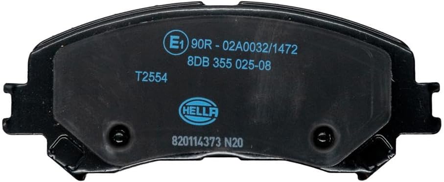 HELLA PAGID 8DB 355 025-081 Bremsbelagsatz - T2554 - Dicke/Stärke: 18.5mm - Bremssystem: Akebono - f