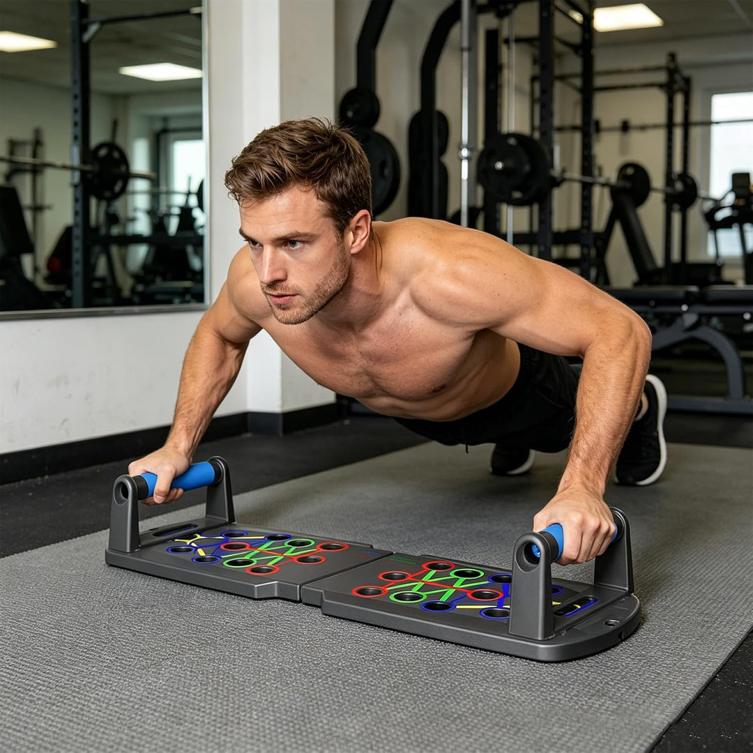 Hochschiebbares Brett, tragbare Multifunktions-abnehmbare 14-in-1-Liegestützstange, Krafttraining Li