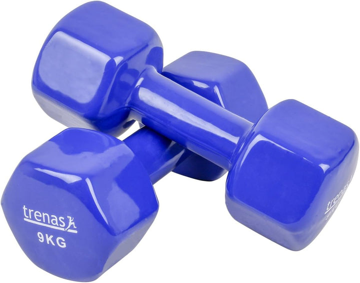 trenas Kurzhanteln | 2er Set | Hantelset | je 9 kg | Hanteln für Frauen und Männer | Fitness und Kra