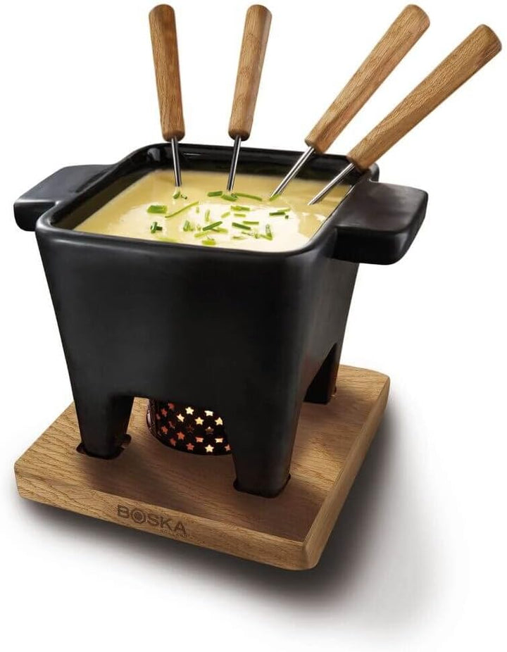 Boska Tapasfondue Nero L - 600 ml - geeignet für Käsefondue