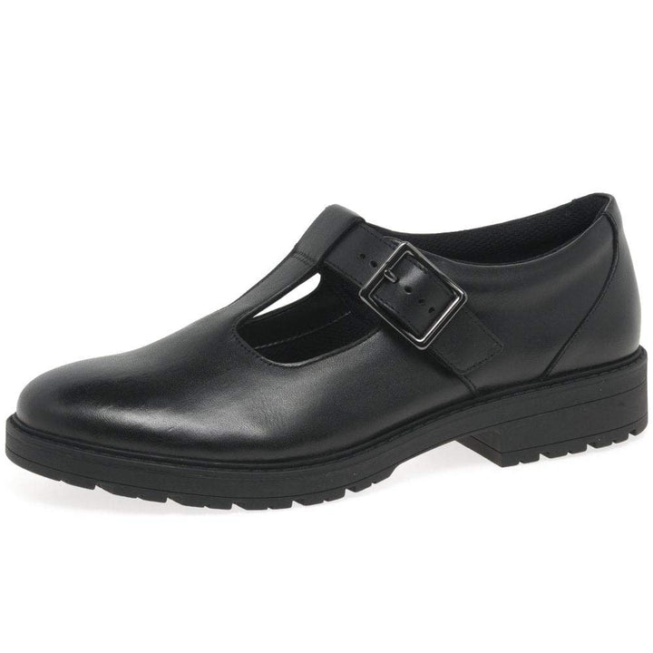 Clarks Loxham Shine Schulschuhe für Mädchen 35.5 EU Schwarz, 35.5 EU Schwarz